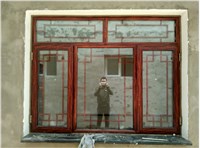 福斯盾木紋轉(zhuǎn)印斷橋鋁門窗